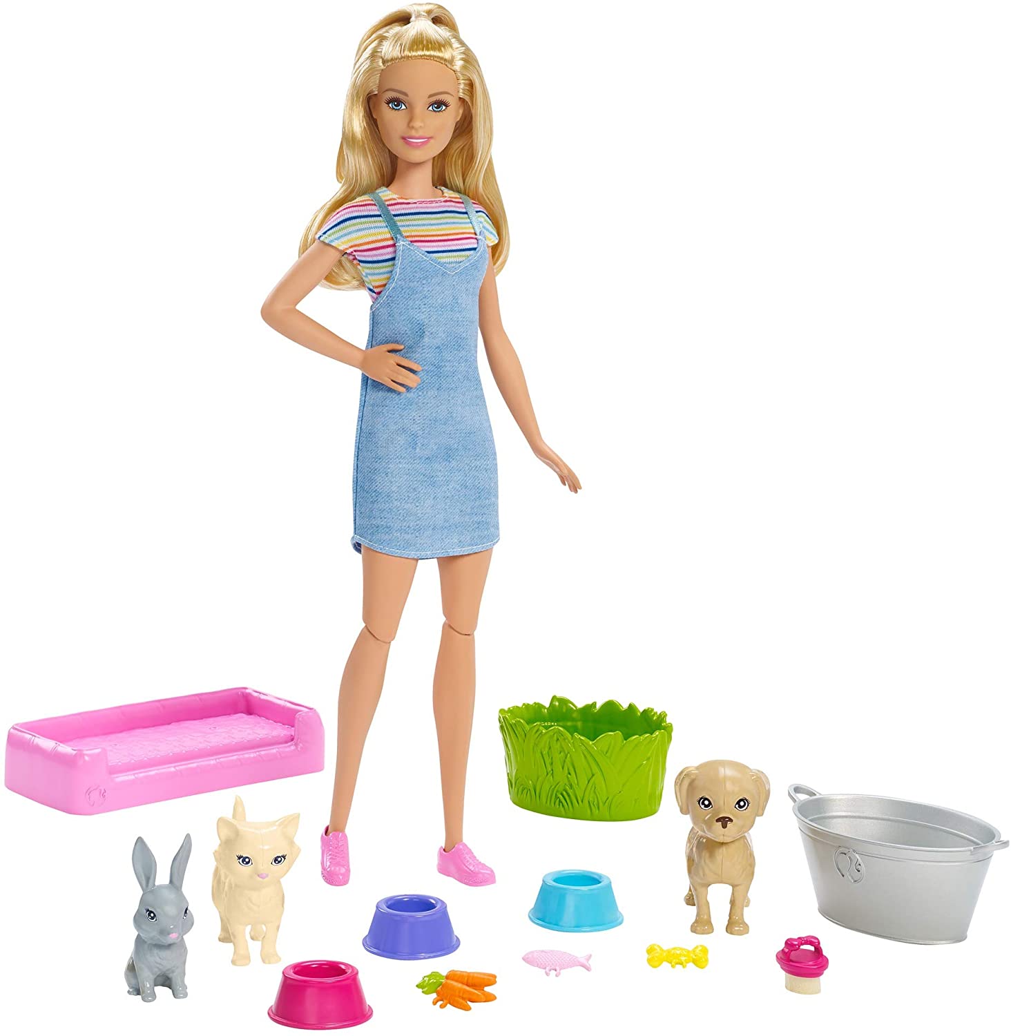 Barbie Plan ‘N' Wash Pets Doll and Playset, Multicolor