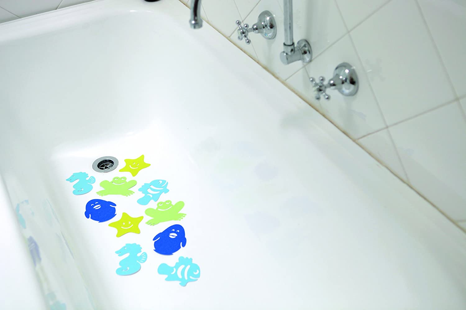 Dreambaby Whatch-Your-Step Anti-Slip Bath Mats (Pack Of 10, Multicoloured), 53 x 53 cm (Rectangular) - Image 3