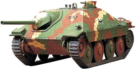 TAMIYA 32511-000 32511 1:48 WWII Hunting Tank 38t Hetzer Mit. -Faithful Replica, Making, Plastic, Crafts, Hobby, Model kit, Assembly, unpainted, Unvarnished