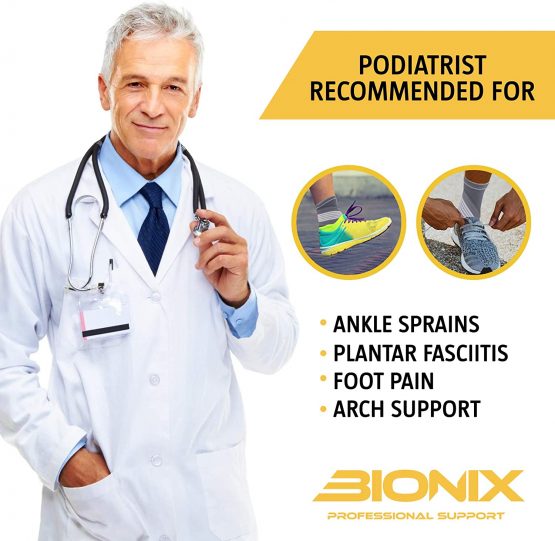 Ankle Support Brace - Adjustable Foot Compression Sleeve Strap Socks | for Arthritis, Achilles Tendonitis, Sprained Heel Lift, Ligament Damage, Arch Supports | Sports Running for Men Women (Medium) - Image 3