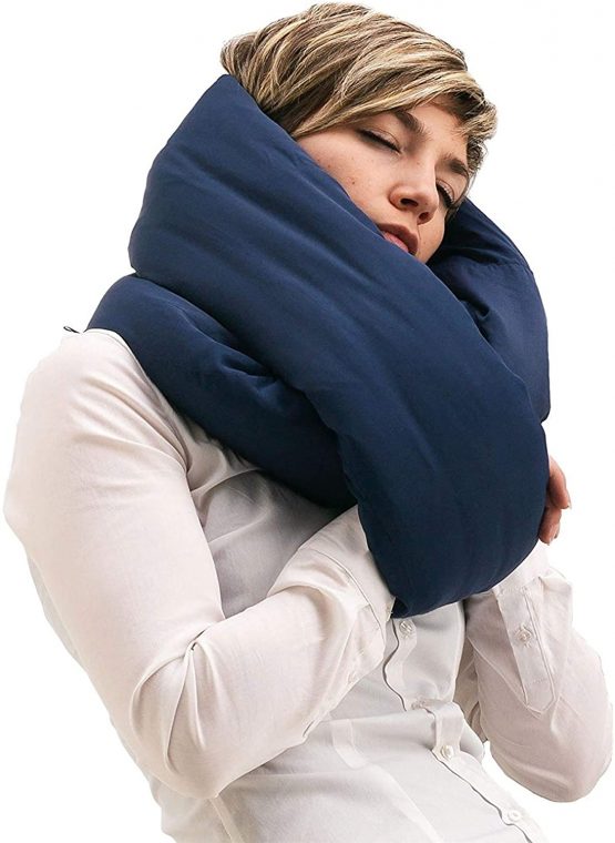 Infinity Pillow - Design Power Nap Pillow, Travel and Neck Pillow (Navy) - Image 2