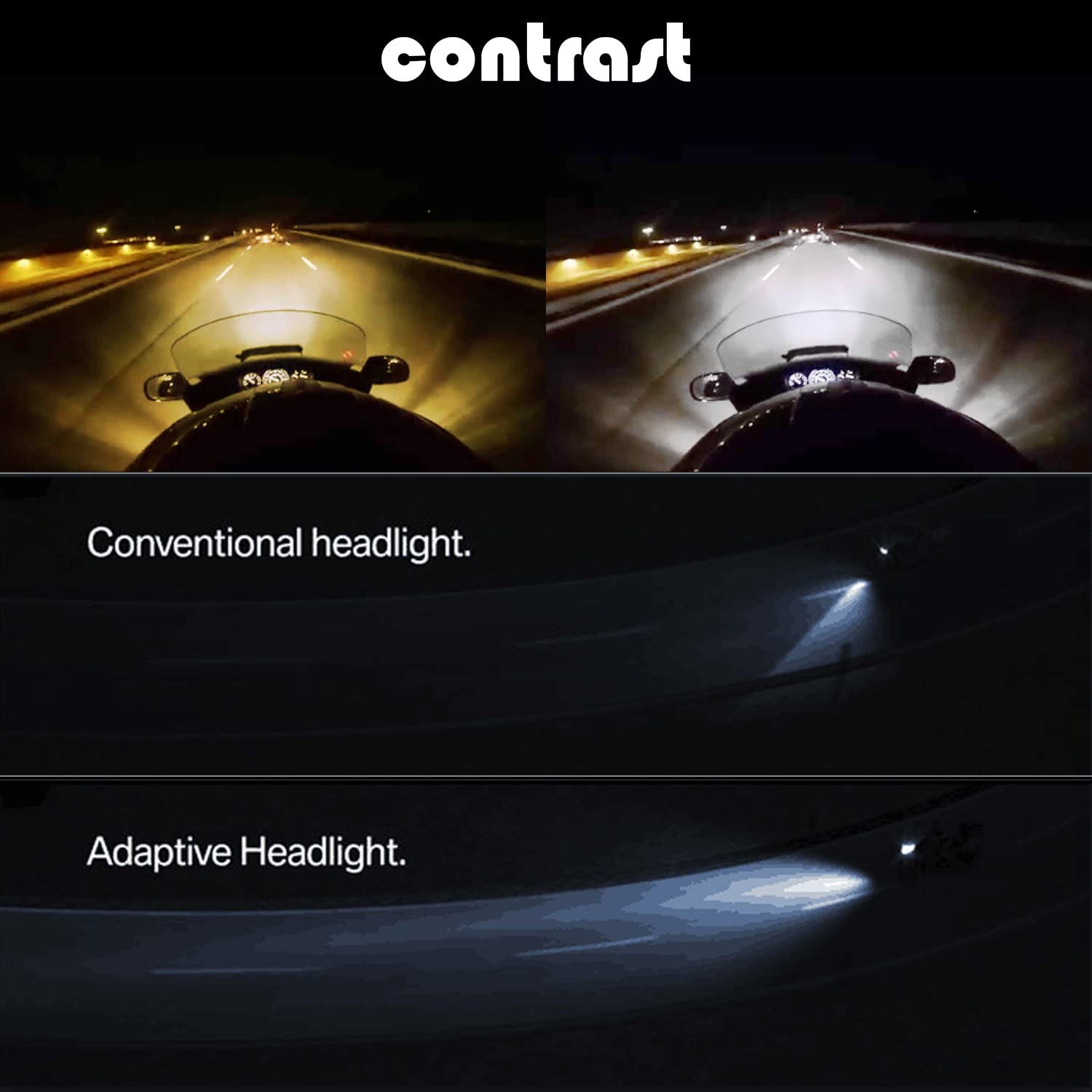 WinPower H4/P43t/HS1 LED Motorcycle Headlights Bulb Conversion Kit 30W 5500Lm 6000K Super Bright Xenon White Hi/Lo Motorbike Headlamp DC 12V - Image 4