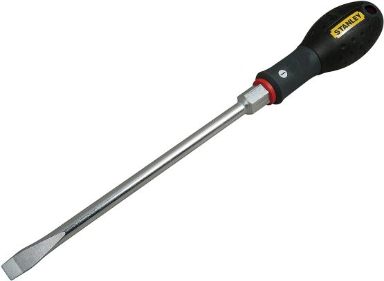 Stanley Fatmax FMHT0-62619 6.5 X 150mm Flared Bolster Screwdriver, Multi-Colour, 6.5mm x 150mm