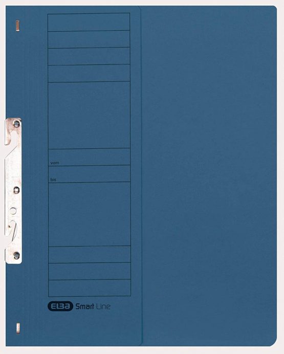 Elba 22451BL Attachable File Commercial Binding 250 g/sq. m Manila Cardboard for 200 DIN A4 Sheets, Half Front Cover, 50 Pieces, Blue Single Clip File with Commercial Binding Blue - Image 2