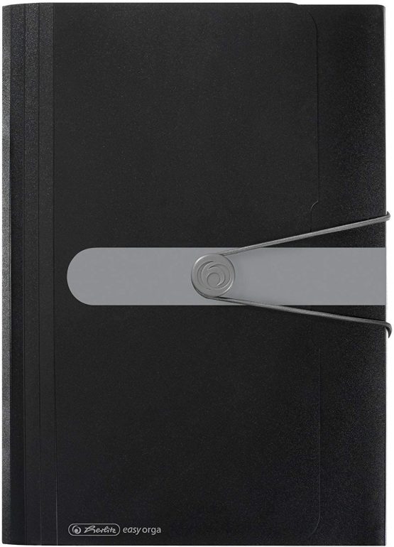 Herlitz Easy Orga To Go 12 Parts PP Expanding File - Black
