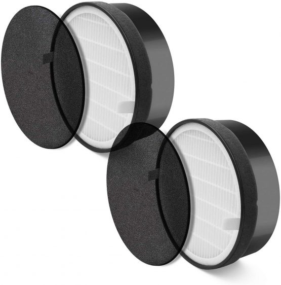 Levoit Air Purifier LV-H132 Replacement Filter, True HEPA and Activated Carbon Filters Set 2 PACK