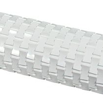 PME Deep Impression Basketweave Rolling Pin 25 cm (10-Inches), White