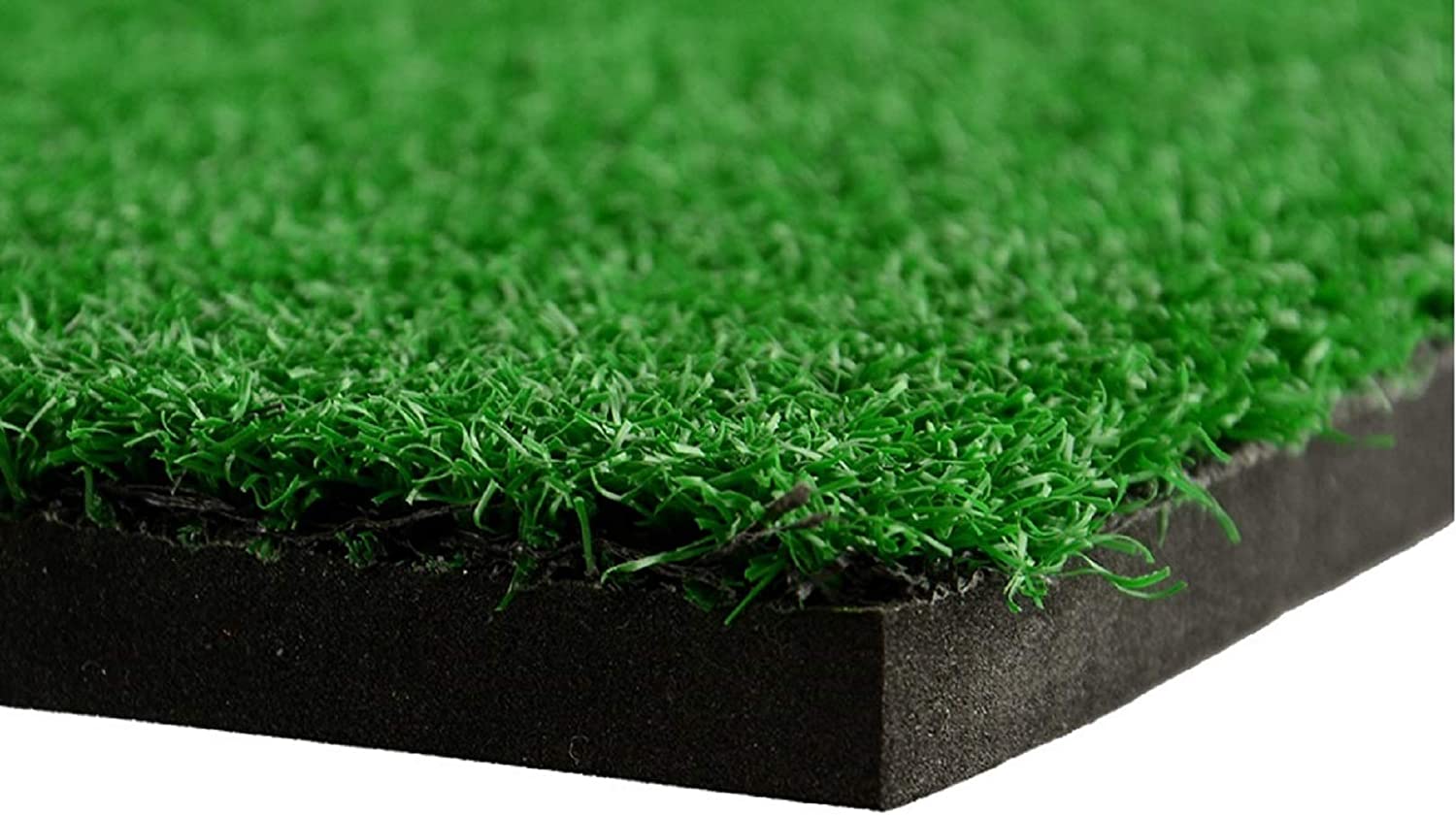 LL-Golf® Golf driving Range mat 60x30 cm/practice/exercise/fairway mat/mat with rubber tee, Black, 60 x 30 cm - Image 2
