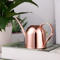 IMEEA 15oz/450ml Mini Watering Can Indoor for Kids House Desk Office Plants Bonsai Stainless Steel (Rose Gold)