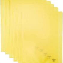 Rexel Quality A4 Document Folder, Yellow Embossed, 115mic, Cut Flush, Copy Safe, Pack of 100, 2115639