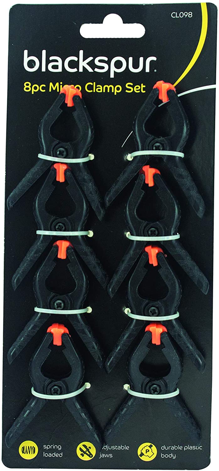 BLACKSPUR Micro CLAMP Set 6/PK, 63.5mm
