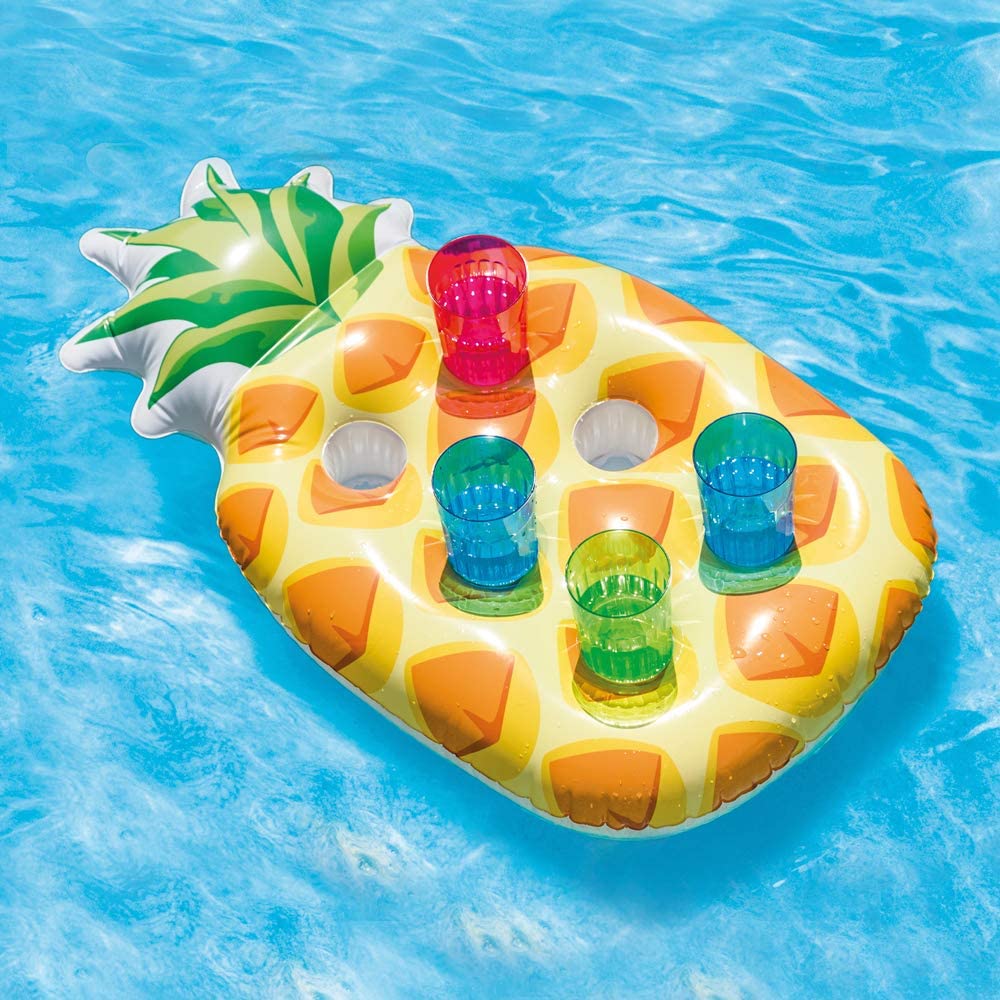 Intex 57505NP - Inflatable Pineapple Coaster Mat, Multicolor, Multi-coloured, 97x58 cm - Image 2