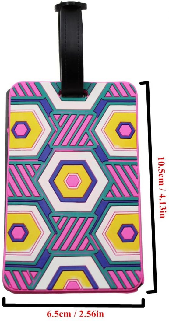 LJY Travel Luggage Suitcase Labels ID Tags Business Card Holder, Set of 8 - Image 4