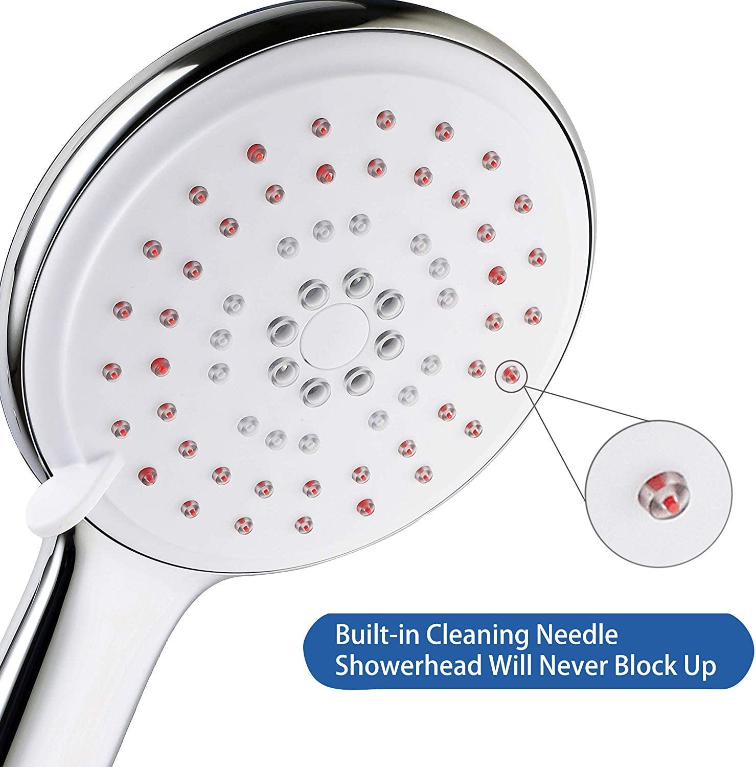 Self-cleaning Handheld Showers for Y-home Shower Head with High Pressure Mode 