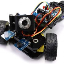 FREENOVE Three-Wheeled Smart Car Kit for Raspberry Pi 4 B 3 B+ B A+, Robot Project, Tutorial and Code, APP Control, Live Video, Ultrasonic Camera Servo Wireless RC