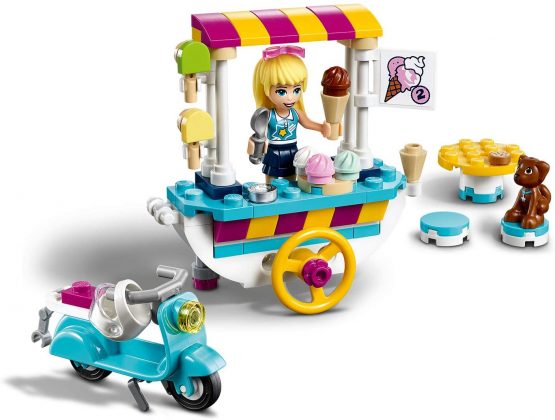 LEGO 41389 Friends Ice Cream Cart Playset with Stephanie, Scooter and Dash the Dog Figure, for Kids 6+ Years old - Image 2
