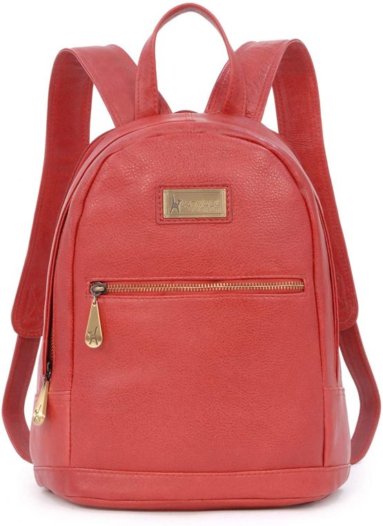 Catwalk Collection Handbags - Antitheft Backpack/Rucksack - Vintage Leather - fits iPad or Tablet - FERN - Image 3