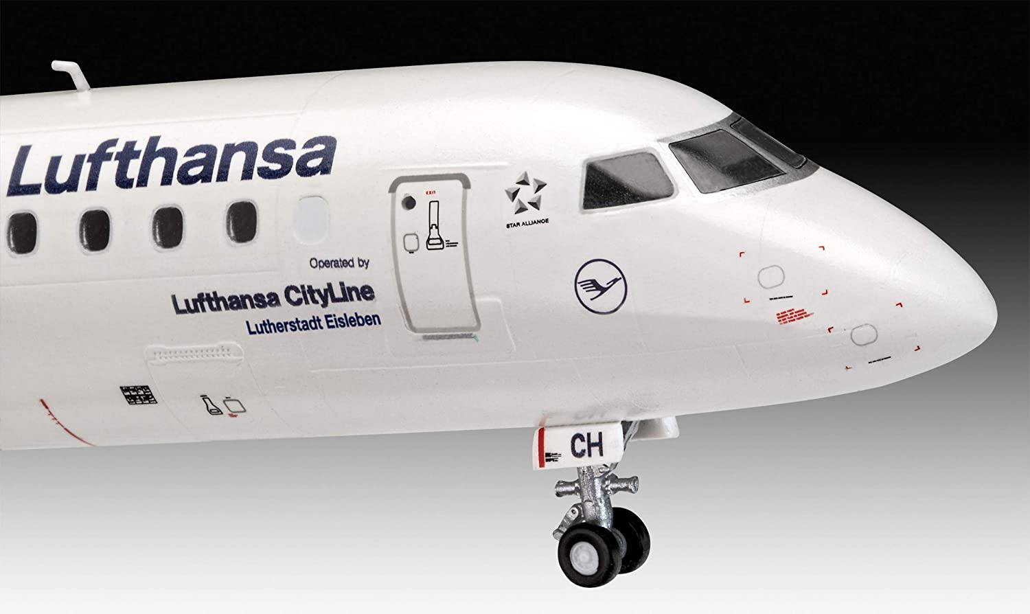 Revell 03883 Embraer 190 "Lufthansa New Livery 1:144 Scale Unbuilt/Unpainted Plastic Model Kit, Various, 1/144 - Image 4