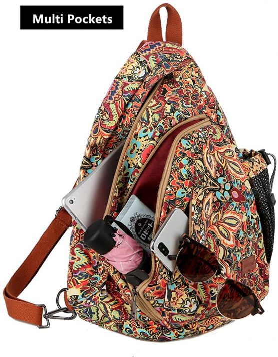 BAOSHA Sling Bag Crossbody Backpack Shoulder Chest Bag Sports Travel Hiking Daypack for Women Grils XB-04 - Image 3
