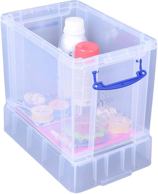 Really Useful Plastic Storage Box, Clear, 19 XL Litre - Image 3