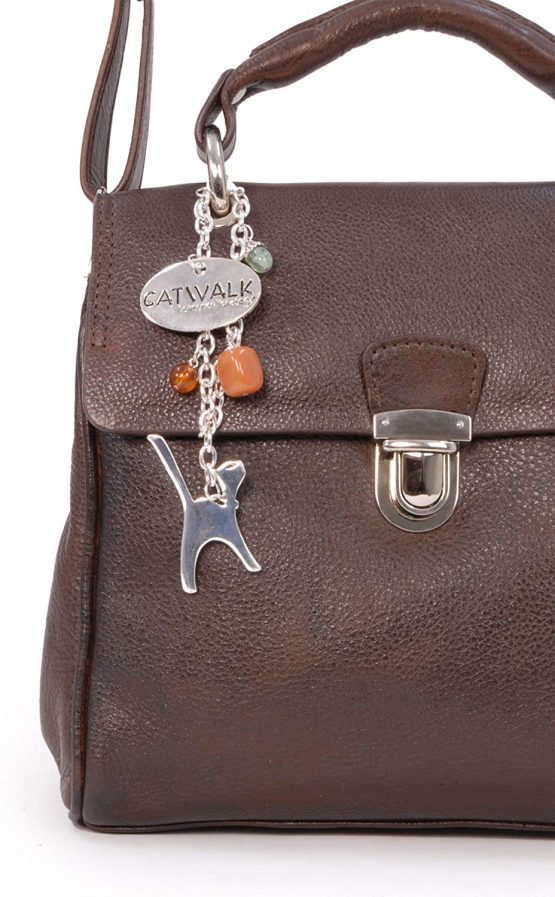 Catwalk Collection Handbags - Women's Vintage Leather Top Handle Bag with Detachable Shoulder Strap - PANDORA - Image 4