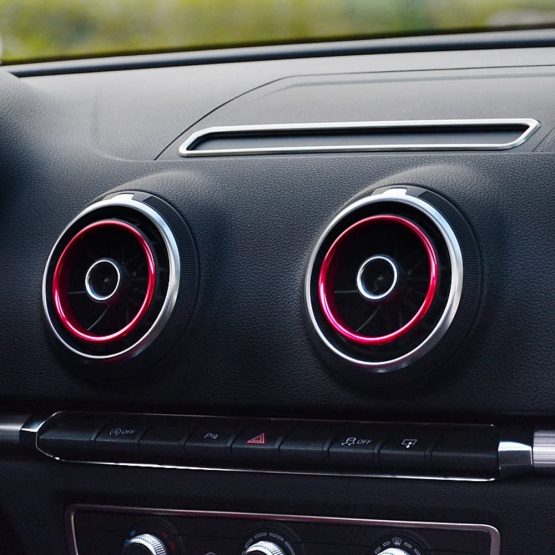 WOQUi Car Air Conditioning Outlet Decoration Sequin Frame For Audi A3 8V Sedan Cabriolet Sportback S3 2013-2016