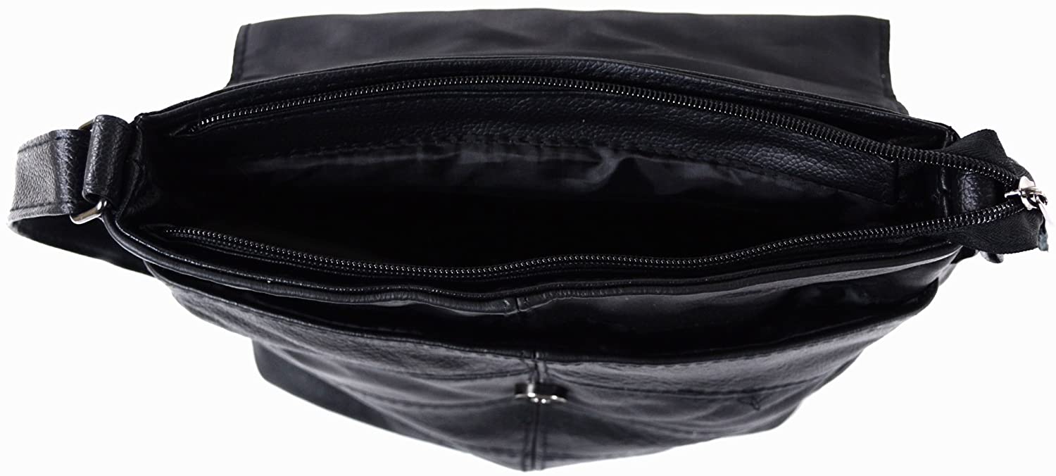 Ladies Leather Cross Body Bag/Shoulder Bag (Black, Tan, Dark Brown) - Image 3