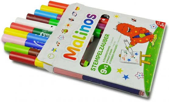 Amewi 300008 - Malino's Stamp Magic, 9 + 1 Stamp Magic Markers - Image 2