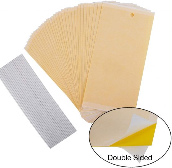 LUTER 30-Pack Dual-Sided Yellow Sticky Traps for Flying Plant Insect Like Fungus Gnats, Flying Aphid, Whiteflies, Leaf Miners, Other Flying Plant Insects (4X8 Inches, 30pcs Twist Ties Included) - Image 2
