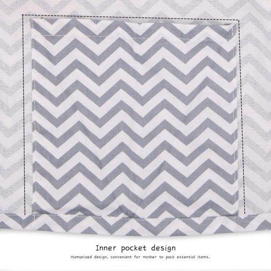 Boerni Large Nursing Cover, Breathable Breastfeeding Cover, Soft Breastfeeding Cover up for Full Privacy Breastfeeding Protection … (Grey) - Image 4
