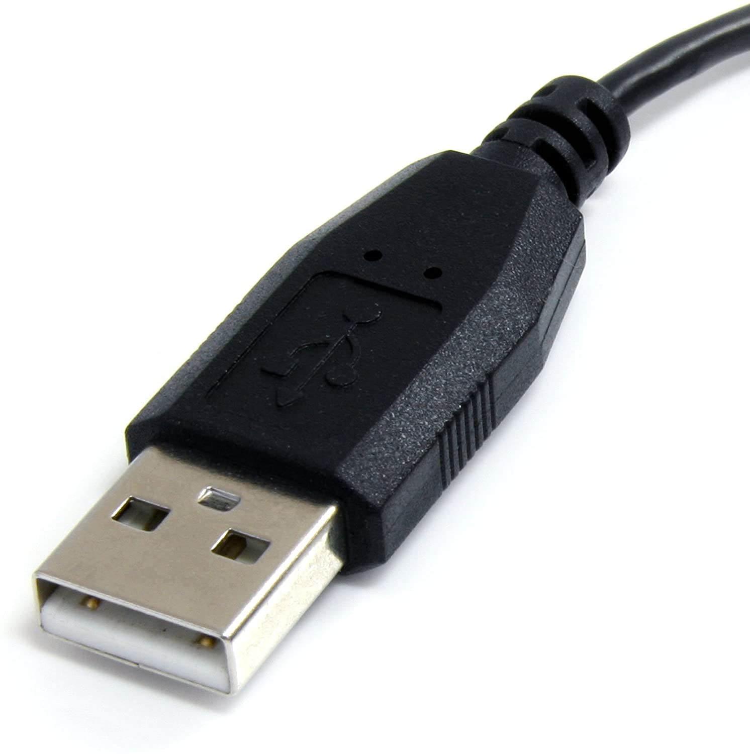 StarTech.com UUSBHAUB1LA 1 ft (0.3 m) USB to Micro USB Cable, USB 2.0 A to Left Angle Micro B, Black, Micro USB Cable - Image 3