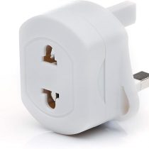 Travel Adapter Plug EU TO UK, White Plug For Shaver/Toothbrush