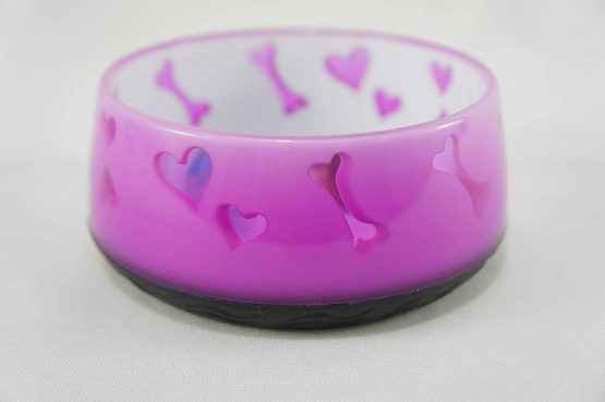 ALL FOR PAWS Lifestyle Dog Love Bowl, Small, Pink, 2.36 kg