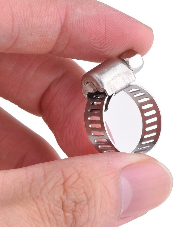 12 Pack Adjustable Stainless Steel Worm Drive Pipes Hose Clamps Clips (9-16 mm) - Image 4