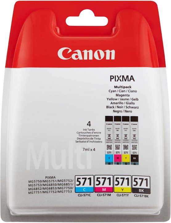 Canon CL-571 Cyan/Magenta/Yellow/Black (Multi-Pack) - Image 3