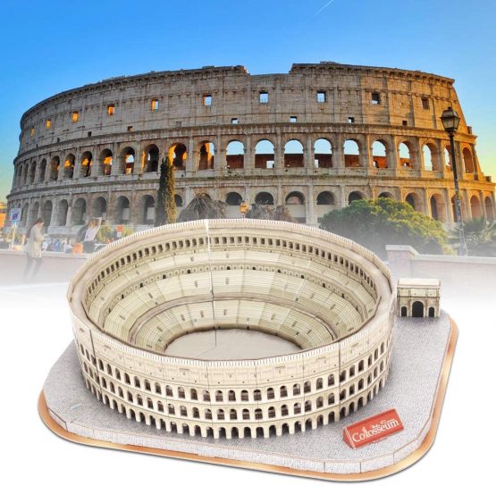 CubicFun 3D Jigsaw Puzzles for Kids Adults Rome The Colosseum National Geographic Italy Jigsaw Puzzle DIY Building Model Kit 131 Pieces - Image 2