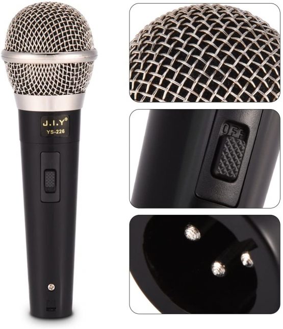 ASHATA Dynamic Microphone,Handheld Professional Wired Dynamic Microphone with Clear Voice for Karaoke Vocal Music Performance - Image 2