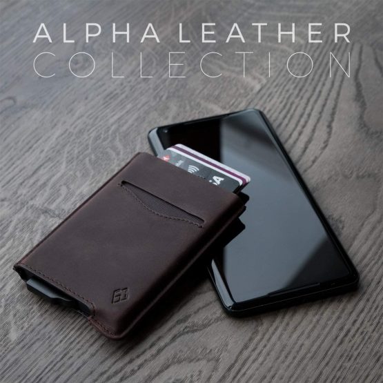 AKIELO RFID Blocking Card Wallet and Gift Box – Stylish Leather Credit Card Holder – Contactless Credit Card Protector (Alpha Collection) - Image 2
