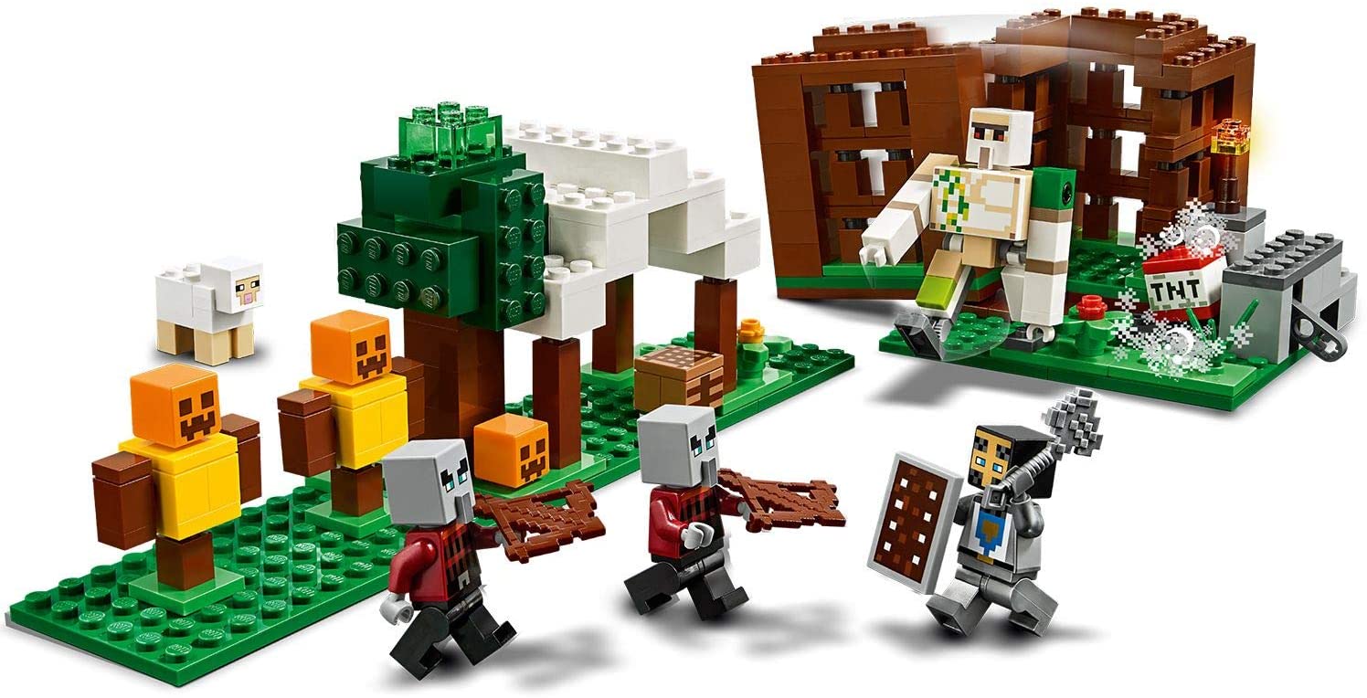 LEGO 21159 Minecraft The Pillager Outpost Action Figures Building Set, Iron Golem Adventure Toy for Kids 7 Years Old - Image 2