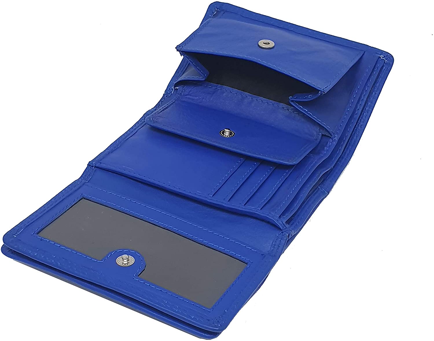 STARHIDE Women's RFID Small Leather Purse, Genuine Soft Leather Wallet with Coin & Key Pocket for Ladies Credit Card Holder - Image 3