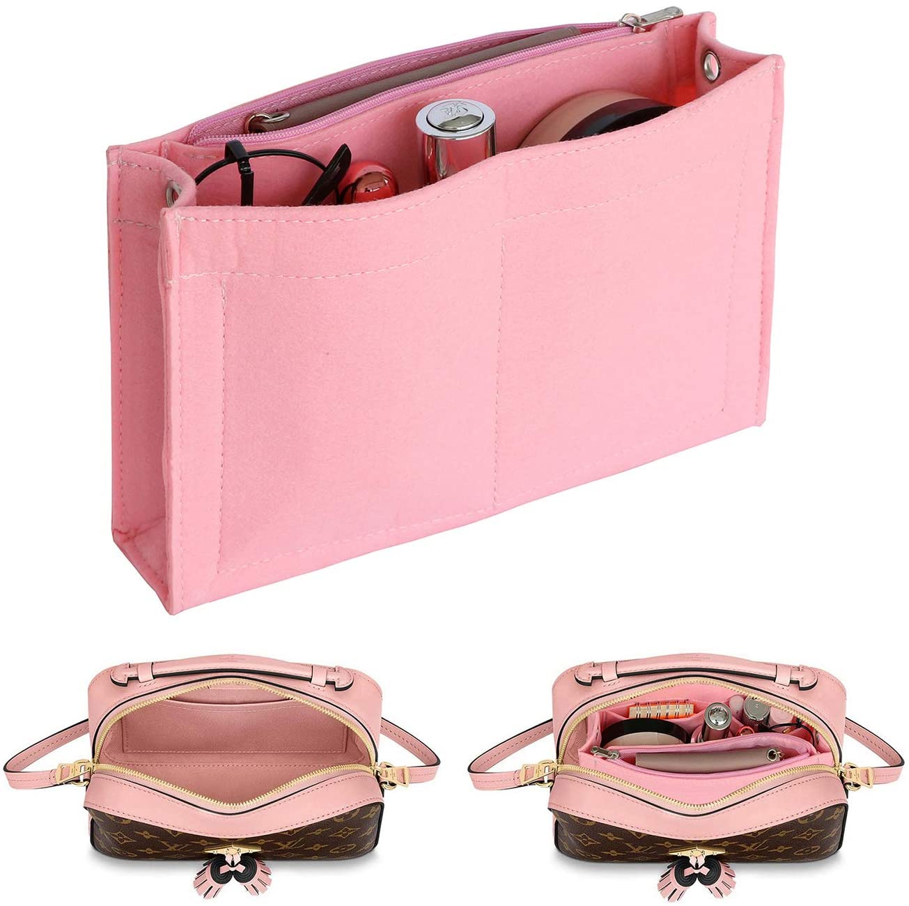 Joqixon Felt Purse Organizer Insert, Handbag Organiser Insert Purse