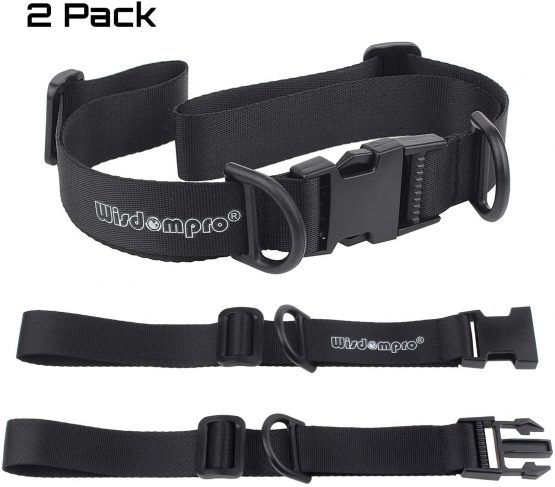 wisdompro Backpack Chest Strap, Heavy Duty Adjustable Backpack Sternum Strap Chest Belt with Quick Release Buckle for Hiking and Jogging - with Slide Locks (2 Pack)