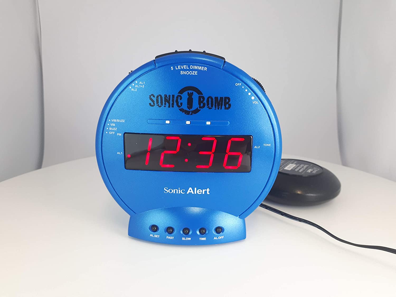 Geemarc SA SBB500SSTI Sonic Bomb Alarm Clock Turquoise
