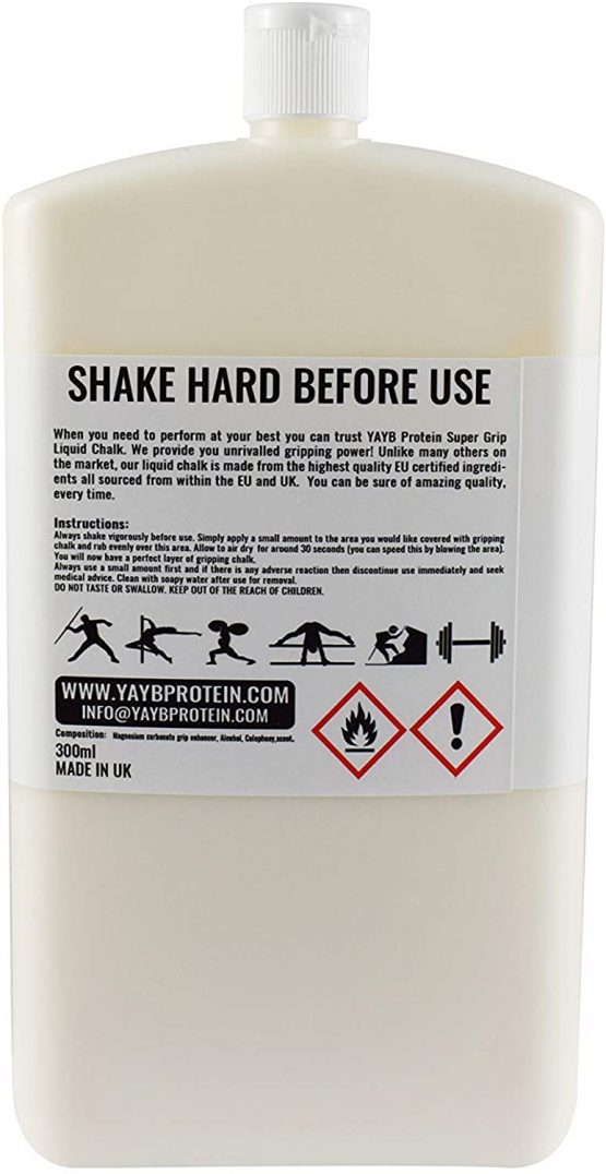 Super Grip Liquid Chalk YAYB 300ml Larger Size - Weight Lifting, Rock Climbing, Bouldering, Gymnastics, Bodybuilding, Power lifting, strongman, yoga - Image 2