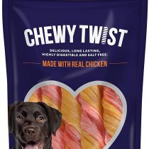 Rosewood Chewy Twist Chicken Dog Treat 5pc 115g, 10 pack SRP (10 x 115g packs, indivudally sealed)