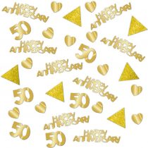 amscan 10022765 WWE Golden Anniversary Foil Confetti 28g - 1 Pc