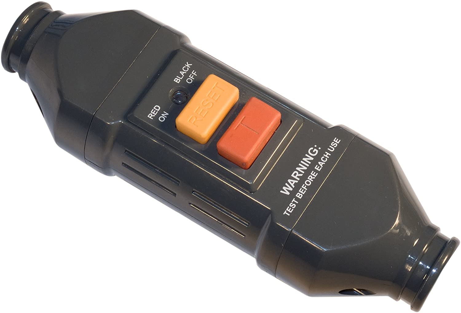 Masterplug Non-Latching in-Line Safety RCD Protection, Black