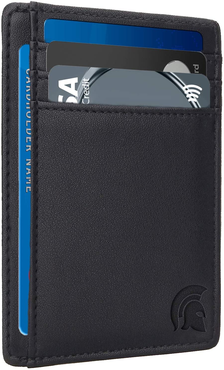 POWR Mens Wallet, Slim Wallet RFID Blocking Minimalist Credit Card Holder, Holds up to 7 Cards and Bank Notes, Ideal for Travel