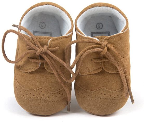 Infant Baby Boys' Shoes PU Sneakers Brown Size US 3 - Image 3