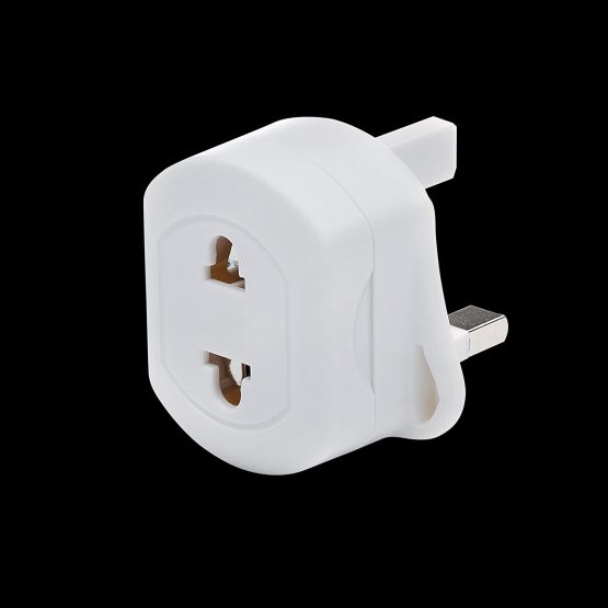 Travel Adapter Plug EU TO UK, White Plug For Shaver/Toothbrush - Image 2